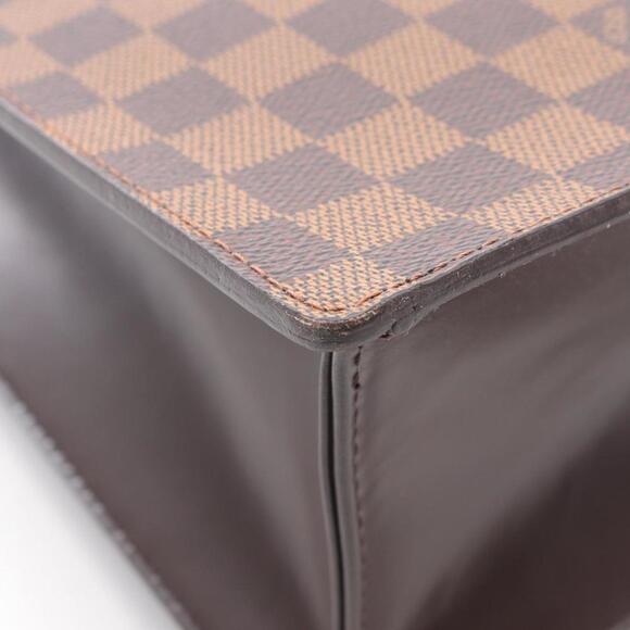 LOUIS VUITTON Brown Damier Leather Tote Bag - Picture 7 of 8